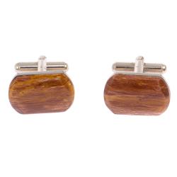 Запонки камень яшма закругленные — 