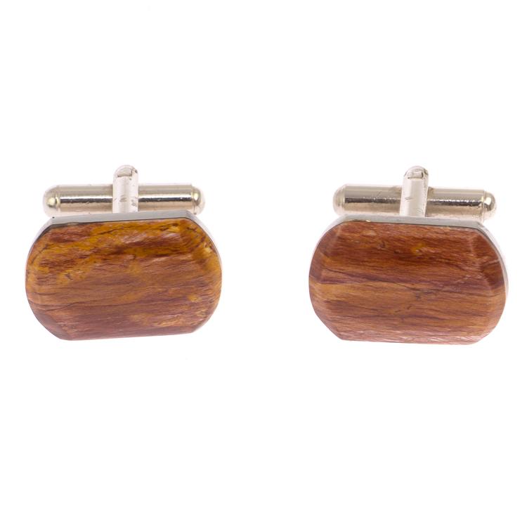 Запонки камень яшма закругленные фото 1 — 