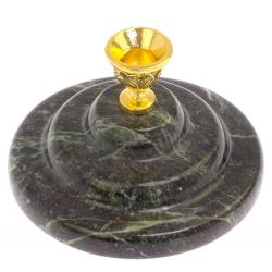 Подсвечник церковный из змеевика 7х4,5 см — 