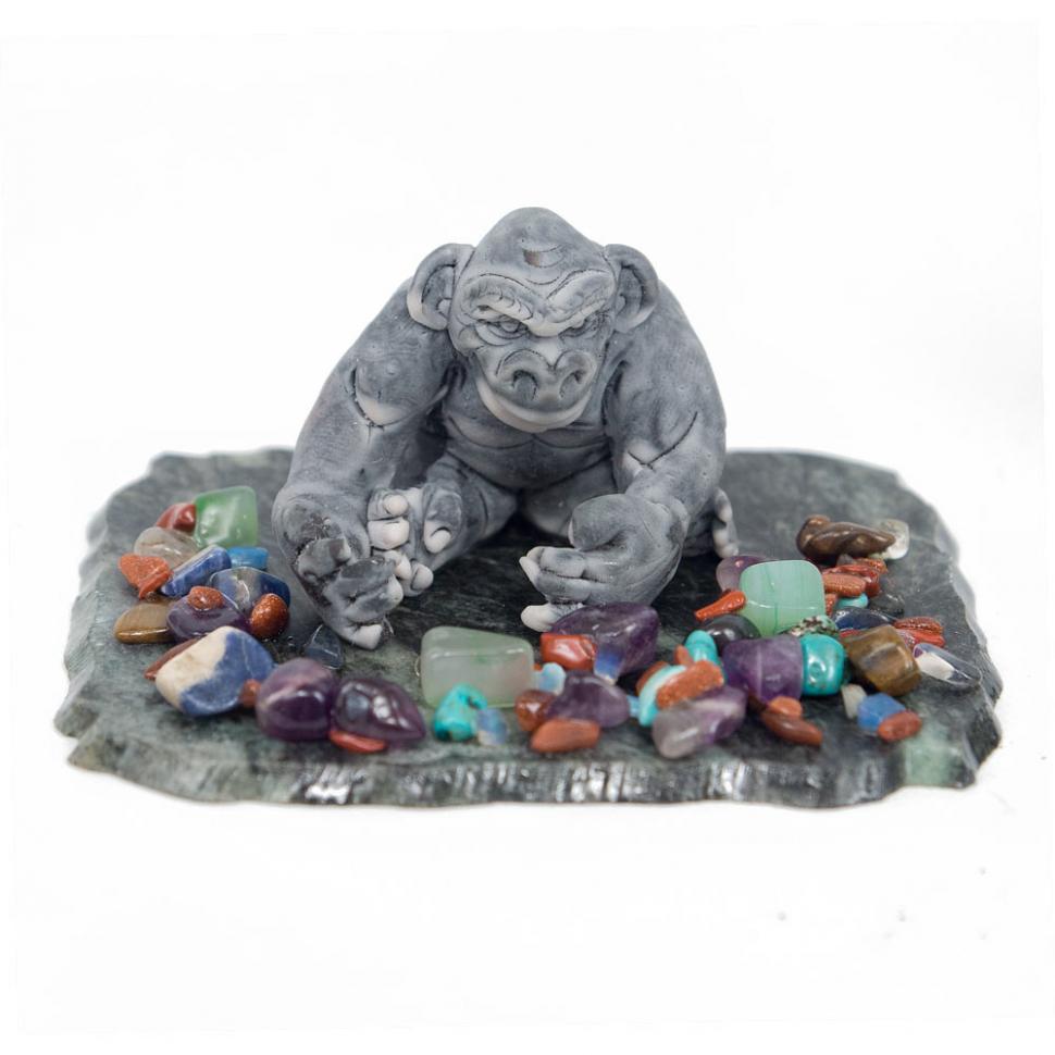 Сувенир из мрамолита "Шимпанзе" фото 1 — 