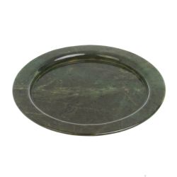 Тарелка из натурального нефрита 23х23х1,5 см — 