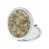 Зеркало карманное круглое из камня жельбертит цвет серебро фото 2 — 