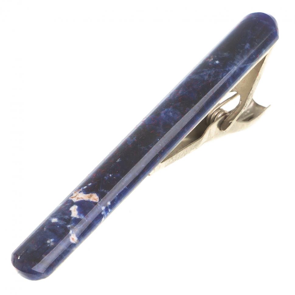 Зажим для галстука из содалита фото 1 — 