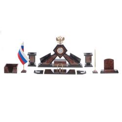 Письменный набор &quot;Герб РФ&quot; камень лемезит — 