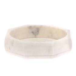 Пепельница восемь граней из белого мрамора — 