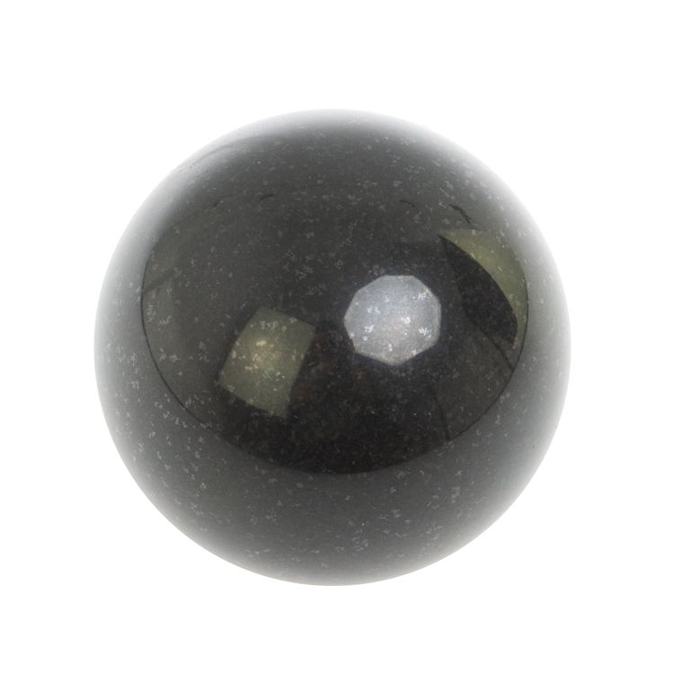 Шар диаметром 7 см из камня базальт фото 1 — 