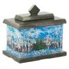 Шкатулка с рисунком из каменной крошки "Зима" 10,5х7х10 см фото 1 — 