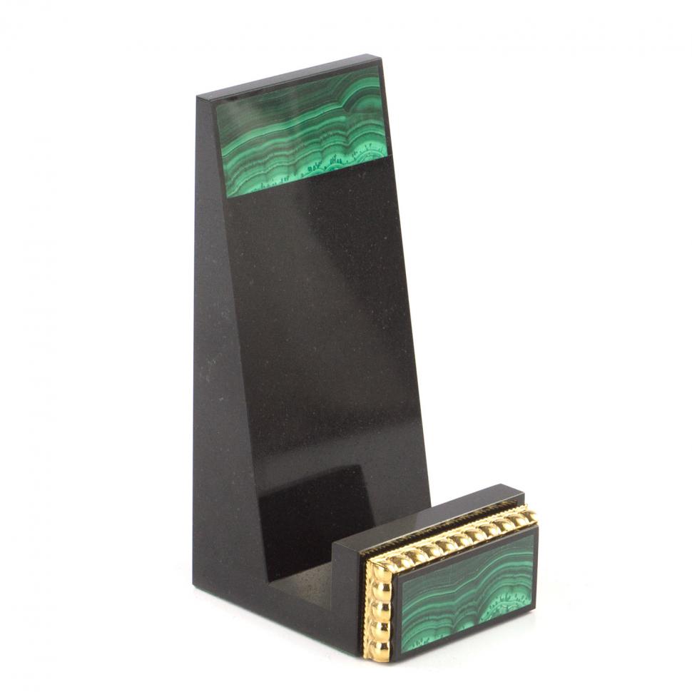 Подставка для телефона камень малахит Златоуст фото 1 — 