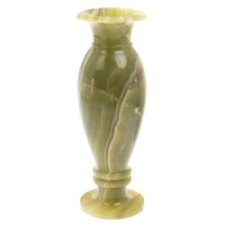 Декоративная ваза камень зеленый оникс 10х30 см (4х12) — 