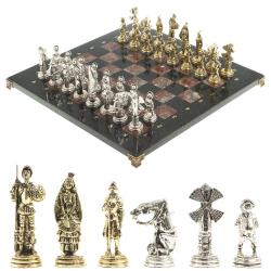 Шахматы &quot;Дон Кихот&quot; доска 40х40 см креноид змеевик — 