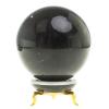Шар из черного мрамора 9 см на подставке фото 2 — 