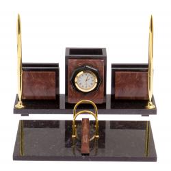 Настольный набор &quot;Офисный&quot; камень лемезит — 