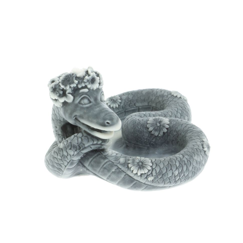 Статуэтка "Змея сердечком" из мраморной крошки фото 1 — 