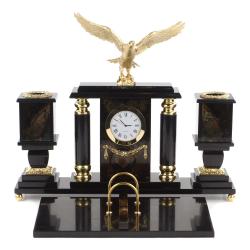 Письменный прибор &quot;Орел&quot; камень офиокальцит — 