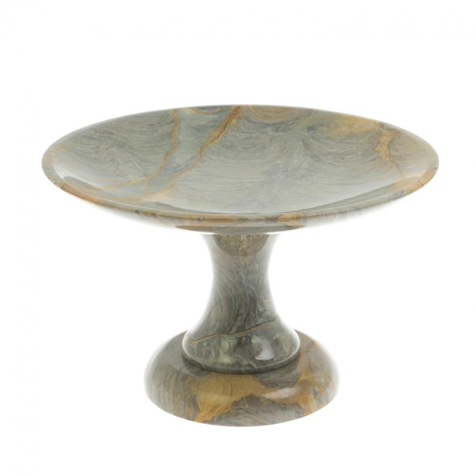 Ваза для фруктов из рифейского мрамора 19х19х12,5 фото 1 — 