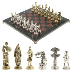 Шахматы &quot;Дон Кихот&quot; доска 40х40 см лемезит змеевик — 