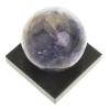 Шар из фиолетового флюорита 5 см на подставке фото 2 — 