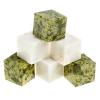 Камни для виски 6 кубиков микс белый мрамор, змеевик фото 4 — 