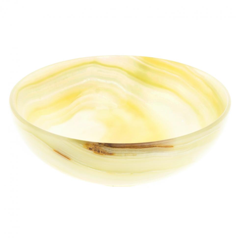 Пиала для чая из камня оникс 12,5х12,5х4 см (5) фото 1 — 