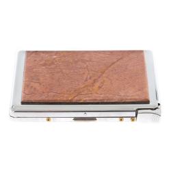 Портсигар на 10 сигарет с зажигалкой камень яшма — 