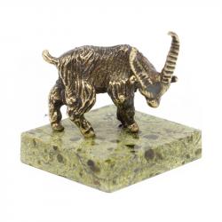 Статуэтка из бронзы и змеевика &quot;Горная коза&quot; — 