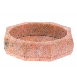 Пепельница восемь граней из розового мрамора — 