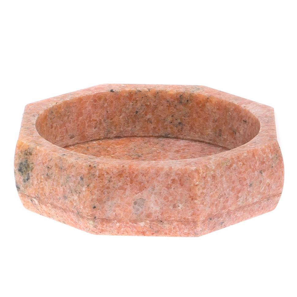 Пепельница восемь граней из розового мрамора фото 1 — 