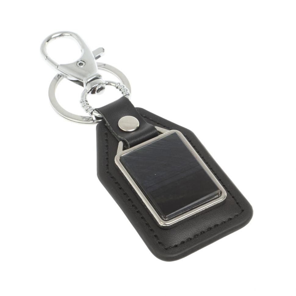 Брелок для ключей с накладкой из соколиного глаза фото 1 — 