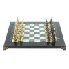 Шахматы "Турецкие" из бронзы змеевика и мрамора 32х32 см фото 2 — 