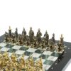 Шахматы "Турецкие" из бронзы змеевика и мрамора 32х32 см фото 3 — 