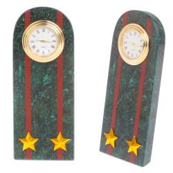 Часы &quot;Погон подполковник МВД&quot; нового образца змеевик — 