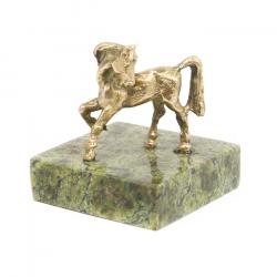 Статуэтка из бронзы и змеевика &quot;Лошадка&quot; — 
