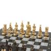 Шахматы подарочные из бронзы "Камелот" мрамор змеевик 40х40 см фото 4 — 