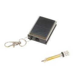 Брелок огниво &quot;Вечная спичка&quot; с накладкой из камня соколиный глаз — 