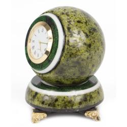 Часы Шар Антистресс из змеевика 10 см — 