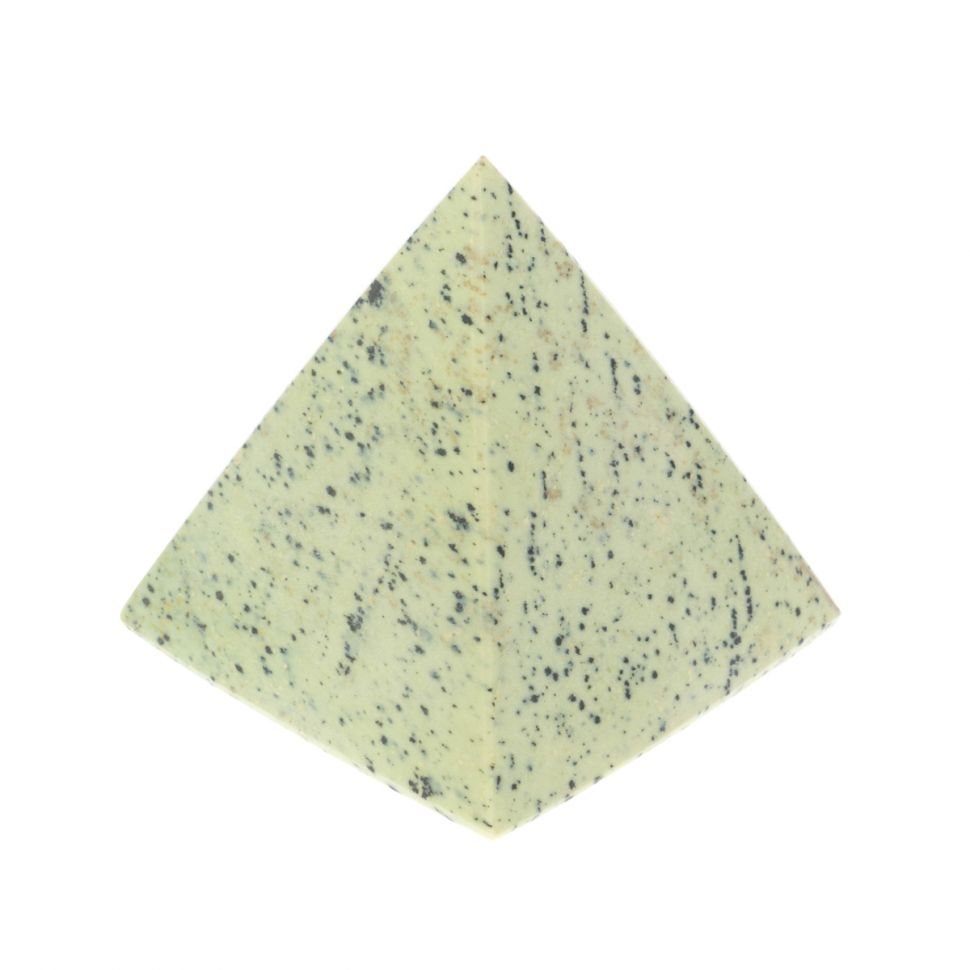 Пирамида из камня змеевик 7х7х7,5 см (3) фото 1 — 