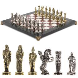 Шахматы подарочные &quot;Александр Македонский&quot; доска 36х36 см лемезит мрамор — 