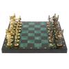 Шахматы подарочные "Богатыри" 40х40 см из змеевика фото 2 — 
