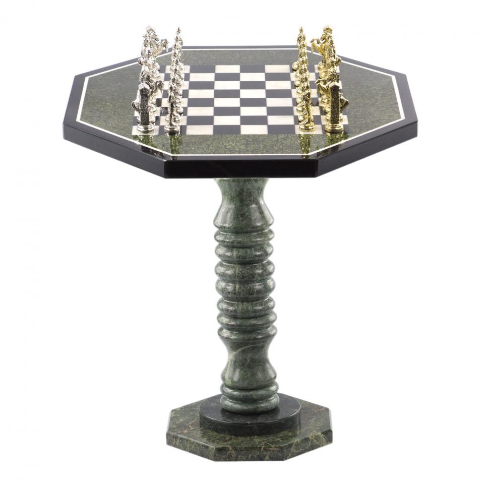 Шахматы "Великая Отечественная война" из змеевика фото 1 — 