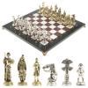 Шахматы "Дон Кихот" доска 40х40 см мрамор лемезит фото 1 — 