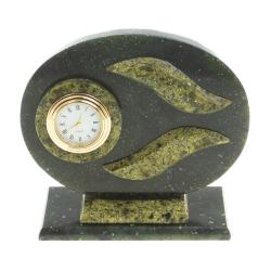 Настольные часы &quot;Овальные&quot; змеевик — 
