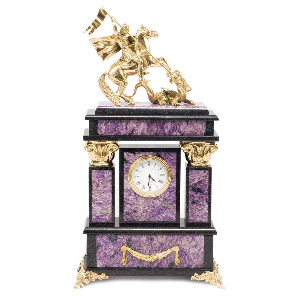 Часы "Георгий Победоносец" чароит фото 1 — 