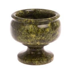 Варенница из змеевика на ножке 250 мл 9,5х9 см — 