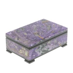 Шкатулка из чароита 11х7х4 см — 