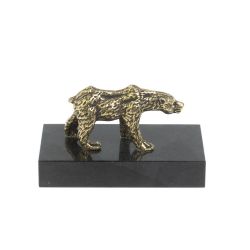 Статуэтка &quot;Медведь&quot; из бронзы и долерита — 