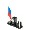Письменный набор "Символ России" камень черный обсидиан фото 2 — 