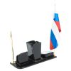 Письменный набор "Символ России" камень черный обсидиан фото 3 — 