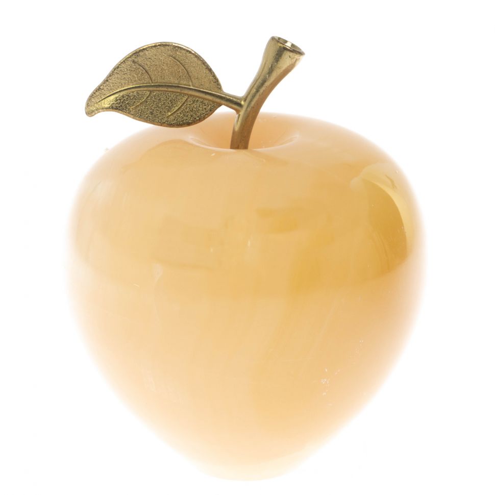 Яблоко из медового оникса 12х12х17 см (5) фото 1 — 