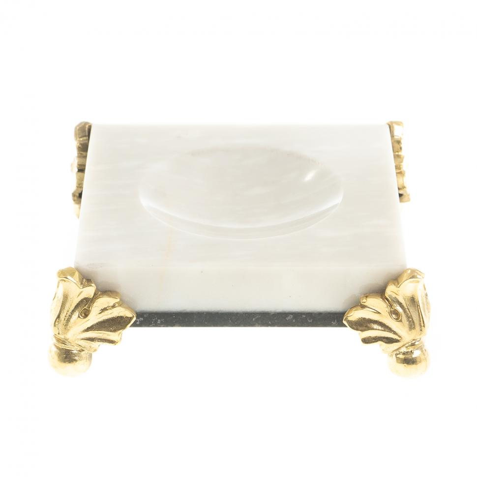 Подставка под шар из мрамора и гранита на ножках 7,5х7,5 см фото 1 — 