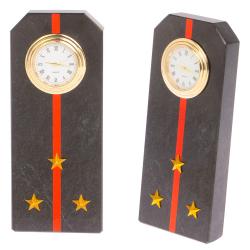 Часы &quot;Погон старший лейтенант МП ВМФ&quot; из змеевика — 